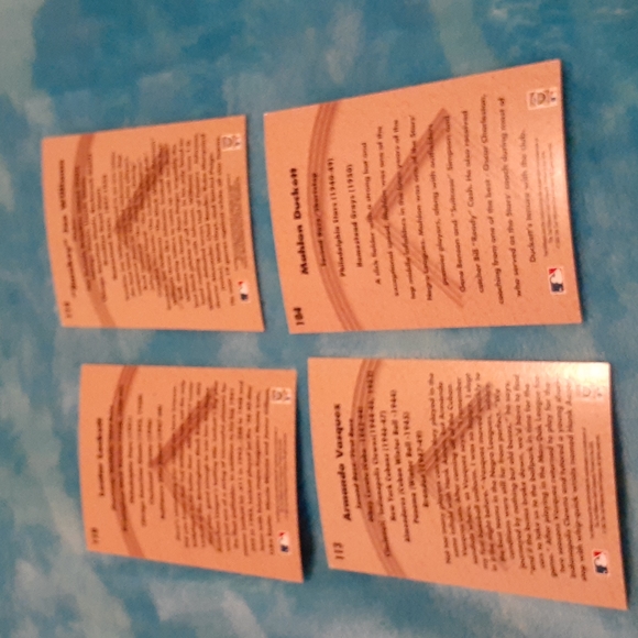 4 Vintage 1993 Ted Williams Negro League Cards Lockett Smokey Duckett Vazquez - Picture 2 of 6